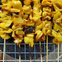 กุ้งไข่หัวมัน&หมึกย่าง