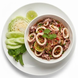 ลาบปลาหมึก