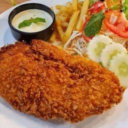 สเต๊กไก่ทอด