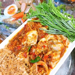 ยำหอยนางรม2กระปุก สูตร พริกเผายอดกระถิน