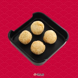 ขนมงาทอดไส้ถั่วแดง