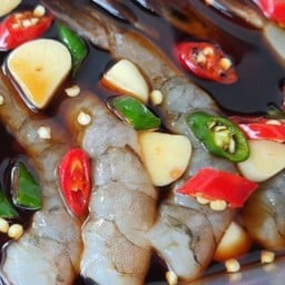 กุ้งดองซีอิ๊ว+ข้าว+สาหร่าย1ห่อ