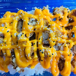 ข้าวไก่กรอบราดชีส