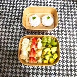 กรีกโยเกิร์ตออริจินอล  2 Scoop [M]+ผลไม้ Remixตามใจเธอ+น้ำผึ้ง