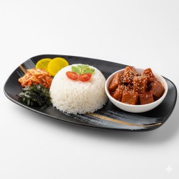 U13 ข้าวหน้าเนื้อตุ๋นเกาหลี (ซอสรสเผ็ด)