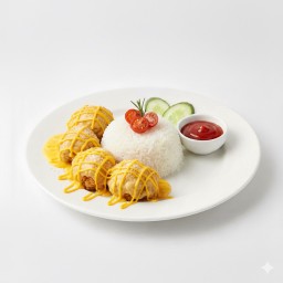 U18 ข้าวไก่กรอบซอสชีส