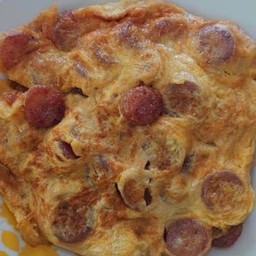 ข้าวหน้าไข่เจียวกุนเชียง