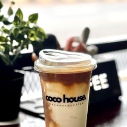 มะพร้าวปั่นนมสดกาแฟ
