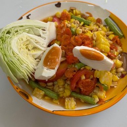 ตำข้าวโพดไข่เค็ม