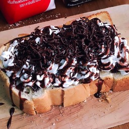 ปังปิ้งวิปครีมโกโก้ขูด