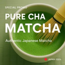 เพียวชา 清茶 (มัทฉะนำเข้าจากญี่ปุ่น)