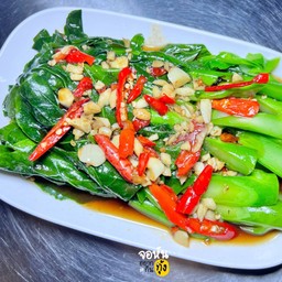 ผัดยอดคะน้าฮ่องกง