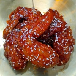ชุดปีกไก่กรอบซอสพริกเกาหลี (5ชิ้น)