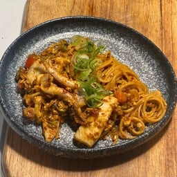 P27 สปาเก็ตตี้ไข่เค็มพริกเผา