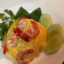 ข้าวไข่ข้น กุ้ง