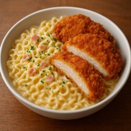 ออเรียนทัลคาโบนาร่าเบคอน ไก่ทอดกรอบ
