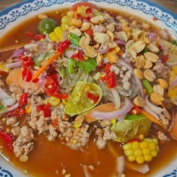 ยำวุ้นเส้น หมูสับ