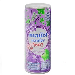 คาลพิส แลคโตะ โซดา น้ำอัดลมรสนมเปรี้ยว กลิ่นองุ่นเคียวโฮ 245 มล.