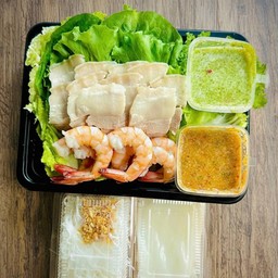 [อร่อยซ่ากับโค้ก] เมี่ยงกุ้ง+หมูสามชั้น +  โค้ก ออริจินัล (ขวด)