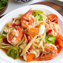 ตำไทยกุ้งสุก