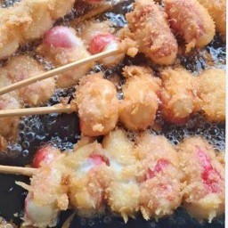 ลูกชิ้นทอดหน้าบ้าน(น้ำจิ้มรสเด็ด) 1