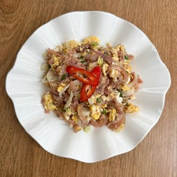 จิ้นส้มผัดไข่ Stir-Fried Fermented Pork with Egg
