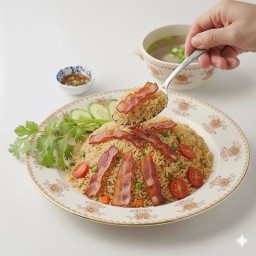 ข้าวผัดเบคอน