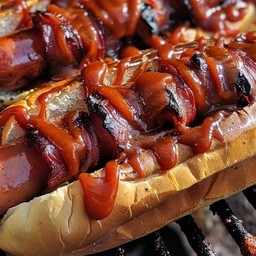 ฮอตดอก บาบีคิวซอส + เฟรนช์ฟรายส์