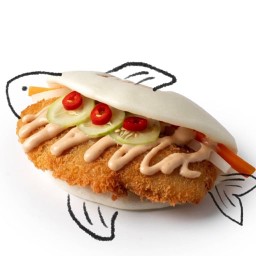 บันปลาทอดกรอบซอสทงคัตสึมาโย