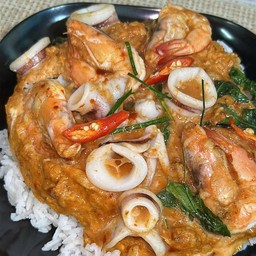 ข้าวห่อหมกทะเลไข่ข้น