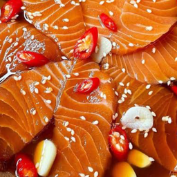 แซลม่อนดองซีอิ๊วจัมโบ้