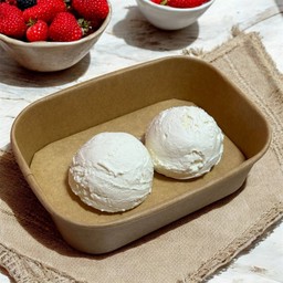 กรีกโยเกิร์ตล้วน 2 scoops (แถมฟรี กราโนล่า + น้ำผึ้ง)