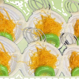 สังขยาใบเตย+ฝอยทอง