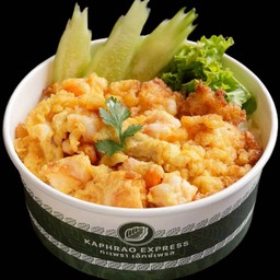 ข้าวไข่เจียวกุ้ง