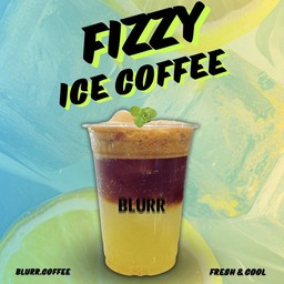 Fizzy ice coffee