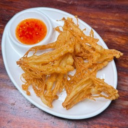 เห็ดเข็มทองทอด