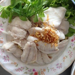 ปลา 100กรัม อบวุ้นเส้น