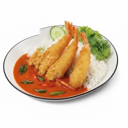 U23 ข้าวเทมปุระกุ้งซอสพะแนง