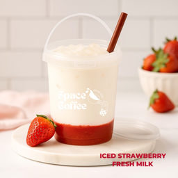 นมสดสตอเบอรี่ (ถัง 1ลิตร)