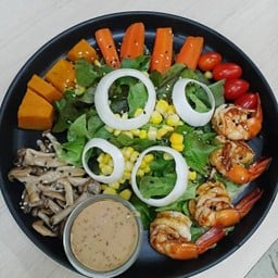 สลัดเทอริยากิกุ้ง