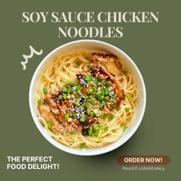 Soy sauce chicken noodles สปาเก็ตตี้ไก่หมักซีอิ๊ว