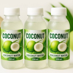 น้ำมะพร้าวน้ำหอมแท้จากดำเนินสะดวก 3 ขวด (ขวดขนาด 250 ml)