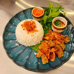 ข้าวหมูย่างตะไคร้