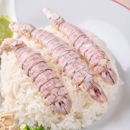 ข้าวหน้ากั้ง (พร้อมน้ำจิ้มซีฟู้ด)