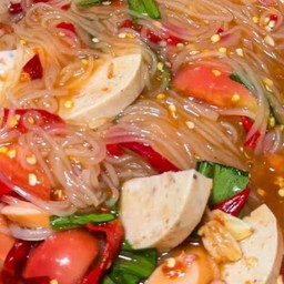 ตำเส้นเล็กหมูยอ