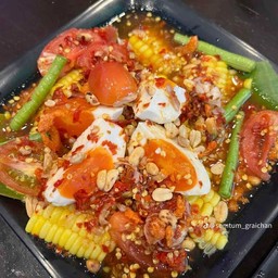 ตำข้าวโพดไข่เค็ม