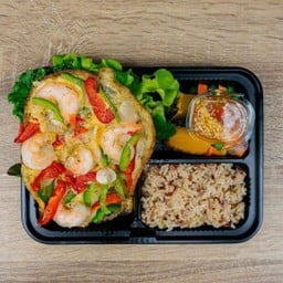 ข้าวกุ้งไข่ข้นจิ้มซีฟู๊ด