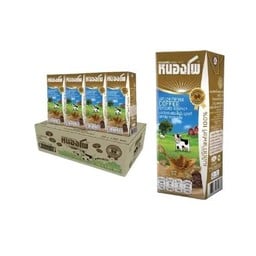 นม UHT ตราหนองโพ พร่องไขมัน รสกาแฟ 180 มล.