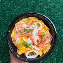 ข้าวไข่ข้นทะเล+ปูอัด