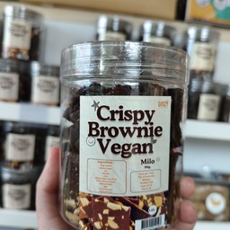 Ginzy Crispy Brownie Vegan.  Milo